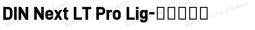 DIN Next LT Pro Lig字体转换